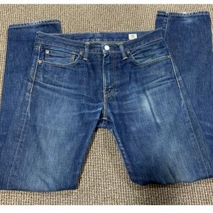 Mens USA made Levi’s selvedge 511 Jeans 32x32 White Oak Denim